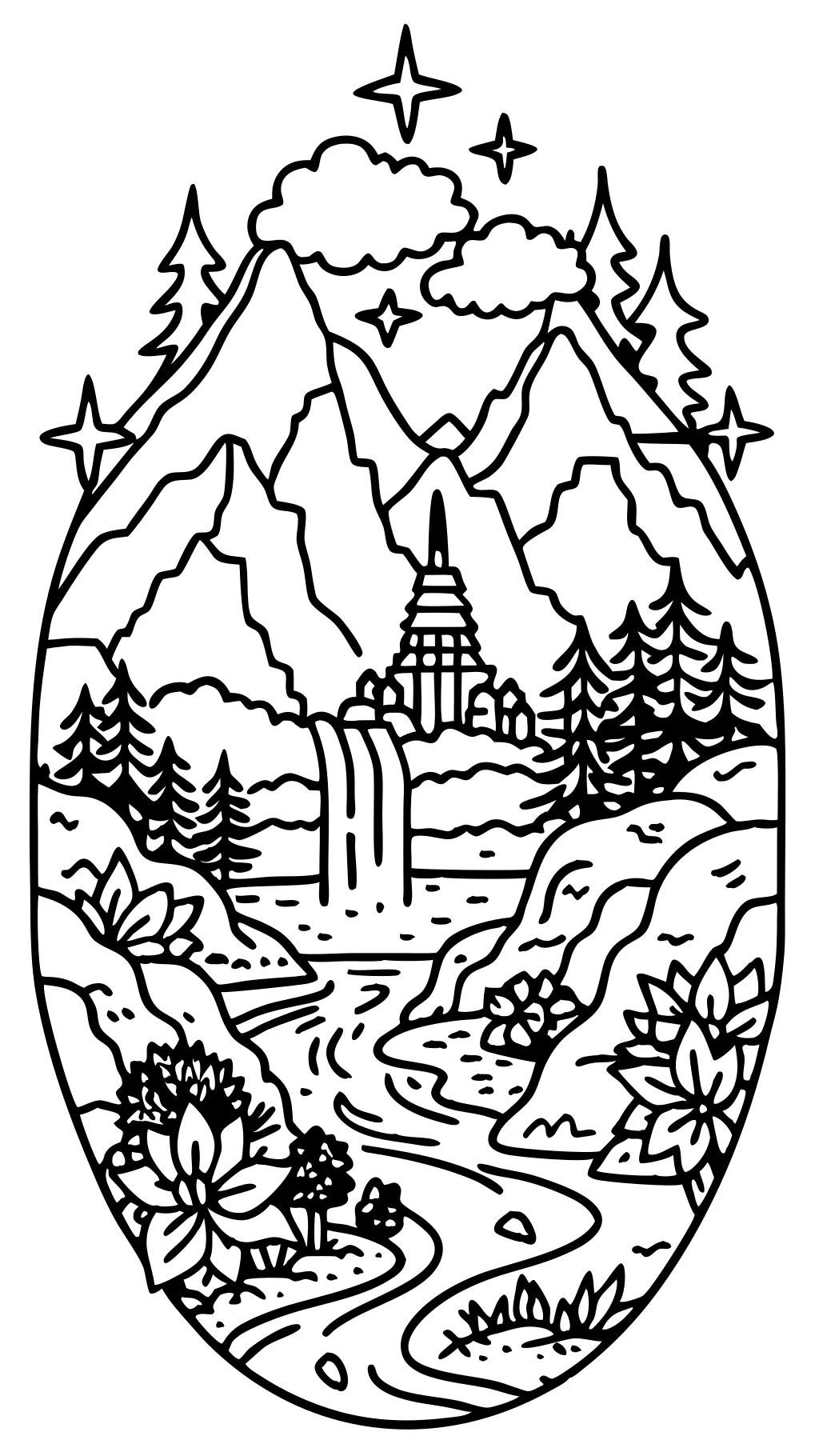 adult hard coloring pages